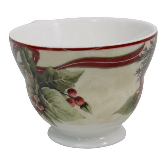 Yuletide Celebration Fine China Footed Porcelain Cup by 222 Fifth EUC - Picture 7 of 10
